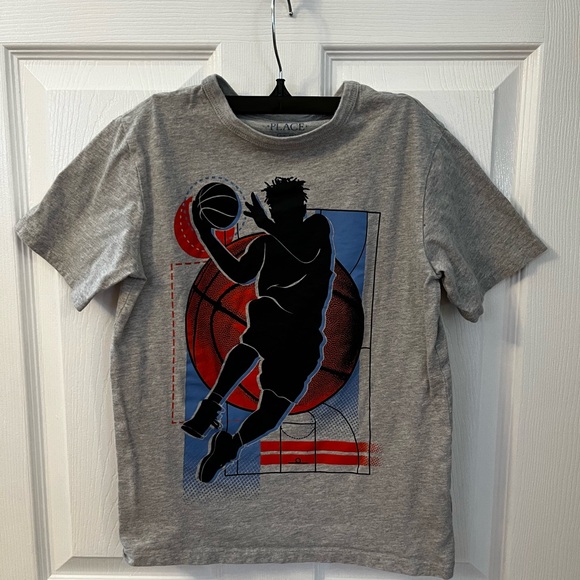 Save The Children Other - Place Gray Basketball Silhouette Kids T-Shirt